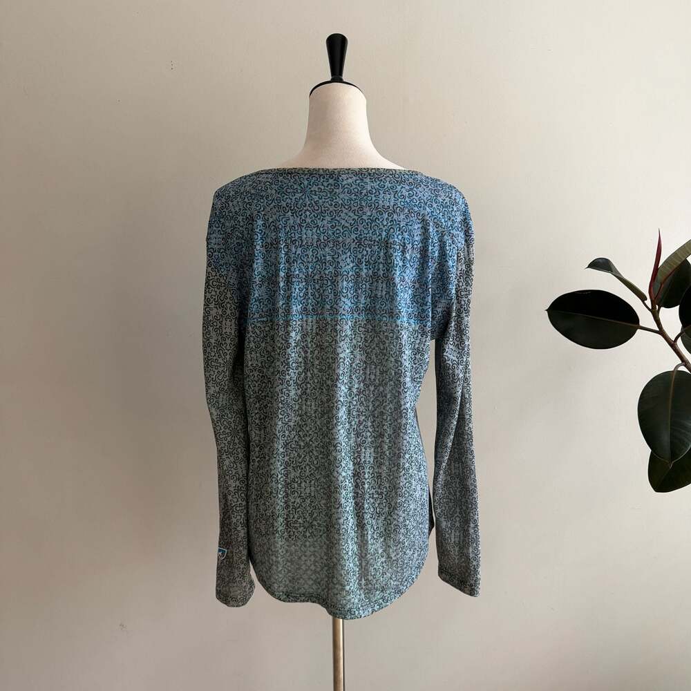 KUHL Women's Size XL Long Sleeve V-Neck Patterned Tops Bundle of 2 - Picture 9 of 12